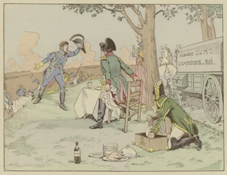 Napoleone riceve la notizia della morte del suo migliore amico, il maresciallo Lannes, alla battaglia di Aspern-Essling, maggio 1809