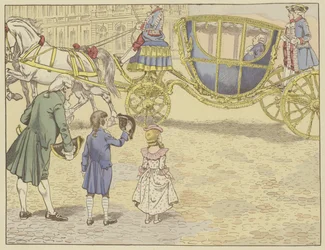 Portato a Versailles da suo padre nel 1779, vide un re per la prima volta, Luigi XVI, che avrebbe poi succeduto