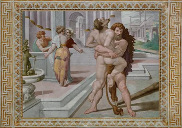 Ercole combatte Anteo (dettaglio)
