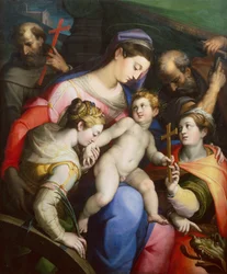 La Sacra Famiglia con i Santi Margherita, Caterina e Francesco