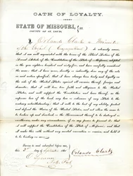 Giura fedeltà al Governo degli Stati Uniti e allo Stato del Missouri