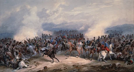 Ussari e Cacciatori alla Battaglia del Fiume Chernaya il 16 agosto 1855