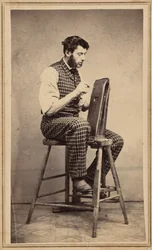 Ritratto di un lavoratore del cuoio, c. 1864 (foto)