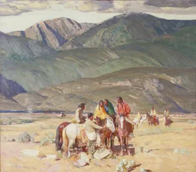 Indiani Taos sulla Mesa