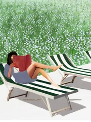 Rilassante lettura in giardino