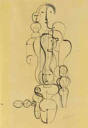 Gruppo concentrico: Piano figura K1 Konzentrische Gruppe: Figurenplan K1, 1922