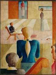 Scuola femminile (olio su tela)