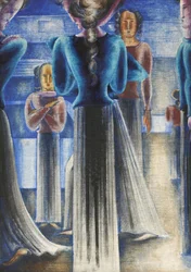 Gruppo di donne blu, 1931