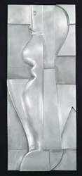 Rilievo H. Figura Astratta, 1919 (alluminio)