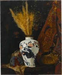Fiori in un vaso bianco