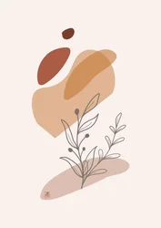 Forme botaniche dai toni terrosi
