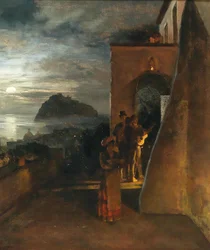 Serenata serale a Ischia, Castello Aragonese sullo sfondo