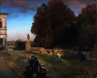 Nel parco di Villa Borghese
