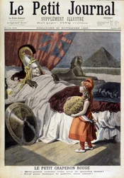 Cappuccetto Rosso. Cartone animato su Fachoda e le ambizioni della "perfida Albione". Incisione di F. Méaulle dopo Tofani. "The Petity Journal", 20 novembre