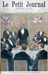 Banchetto di un nazionalista francese e di Paul Déroulède, Saint-Sébastien, Belgio, 1900