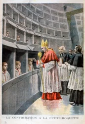 Confermazione alla prigione de la petite roquette per bambini, Parigi, 1896