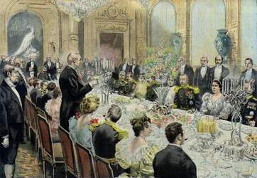 Cena in onore del generale Duchesne