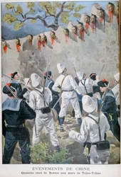 Quattordici teste di pugili sui muri di Tchio-Tchao, Cina
