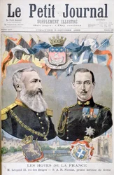 Re Leopoldo II del Belgio e il principe Nicola di Grecia e Danimarca, 1895