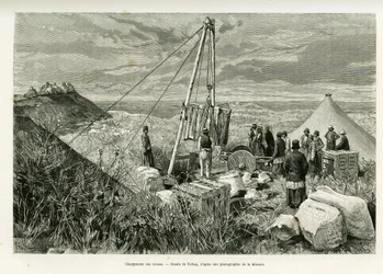 Caricamento delle casse degli scavi archeologici, Persia