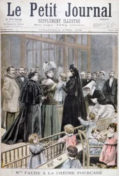 Madame Faure alla creche Fourcade, Francia