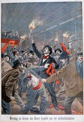 Riunione a favore dei boeri disturbata dagli antinazionalisti, 1900