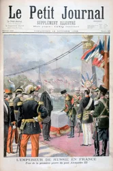 Nicola II di Russia e Félix Faure, Presidente della Repubblica Francese, 1896