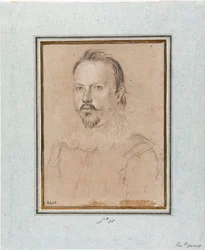 Ritratto di Vincenzo I Gonzaga, Duca di Mantova (1562-1612) Disegno di Ottavio Leoni (1578-1630) Genova, Musei di Strada Nuova, inv 2440