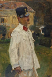 Heinrich (?) Gallia in uniforme da ufficiale