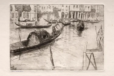 Acqueforti di Venezia: Traghetto San Felice