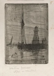 Molo del fiume, 1890