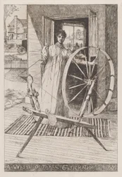 Alla ruota del filatoio, c. 1884