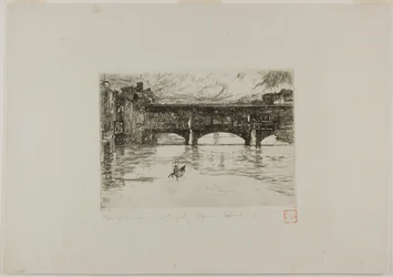 Ponte Vecchio, lastra distrutta