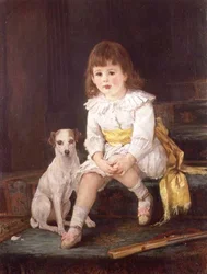 Maestro Baddeley di Derby con il suo cane