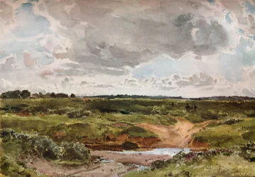 Southwold Common in agosto, c1889
