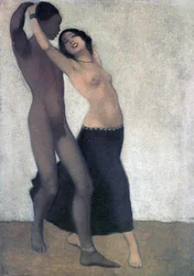 Una coppia di ballerini afro-europei, c.1903