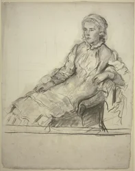 Miss Cobden in poltrona
