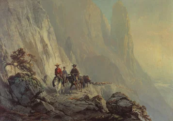 Lungo il bordo della montagna