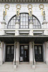Chiesa di Am Steinhof (chiesa Leopld) progettata da Otto Wagner, Vienna, Austria (foto)