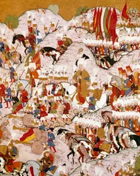 Rappresentazione della Battaglia di Mohacs del 29/08/1526 (dettaglio)