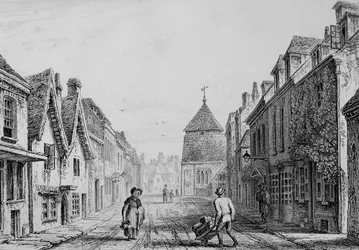 Cheesehill Street Winchester, c.1830 (incisione)