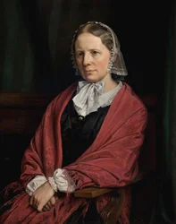 Amalie Elisabeth Freund, nata von Würden. Moglie dello scultore H. E. Freund