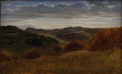 Colline dietro la scogliera di Møen