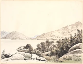Parte di un lago del nord Italia