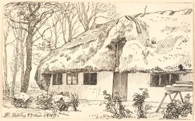 Casa di contadini con tetto di alghe a Læsø