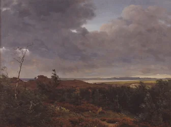 Veduta di Frederiksværk dal bosco di Tisvilde, Nord Zealand