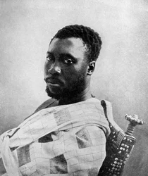 Prempeh, ultimo dei re Ashanti, Ghana, 1922