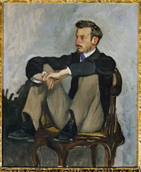 Pierre-Auguste Renoir, pittore (olio su tela)