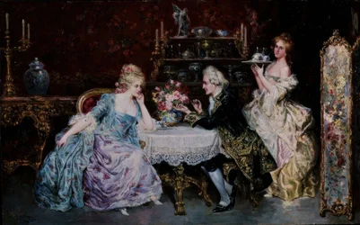 La colazione. Artista: Pablo Salinas. Posizione: Galleria Sammer, Madrid, Spagna