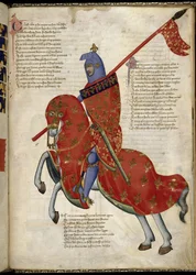 Un cavaliere di Prato Da Regia Carmina di Convenevole da Prato